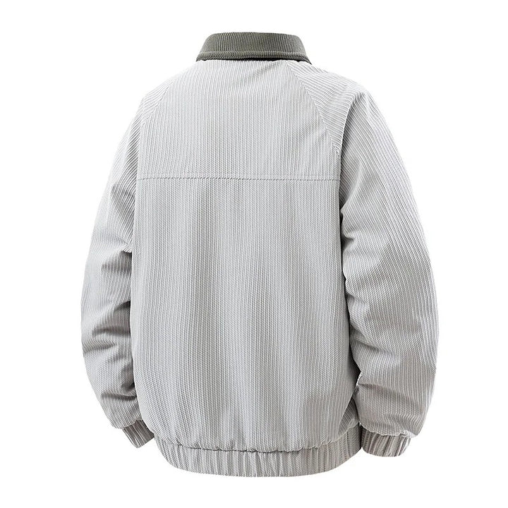 Shearling Corduroy Zip Jacket