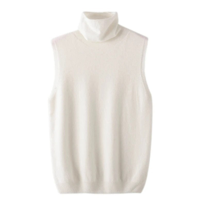 Mariella Turtleneck Wool Vest