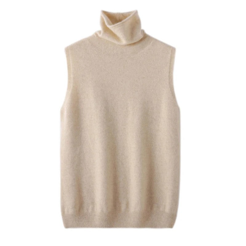 Mariella Turtleneck Wool Vest