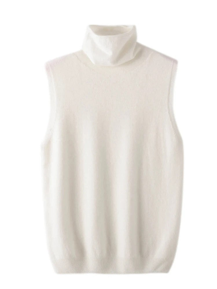 Mariella Turtleneck Wool Vest