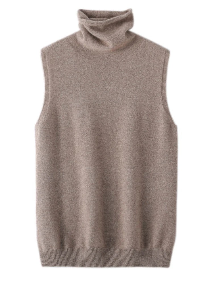 Mariella Turtleneck Wool Vest