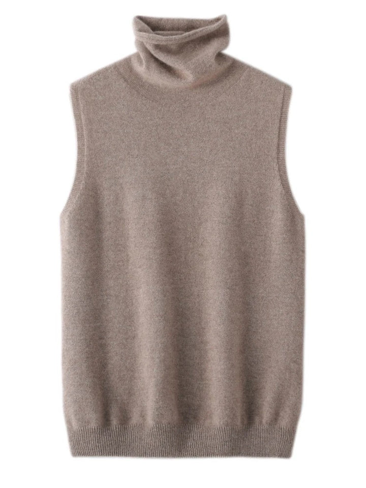 Mariella Turtleneck Wool Vest