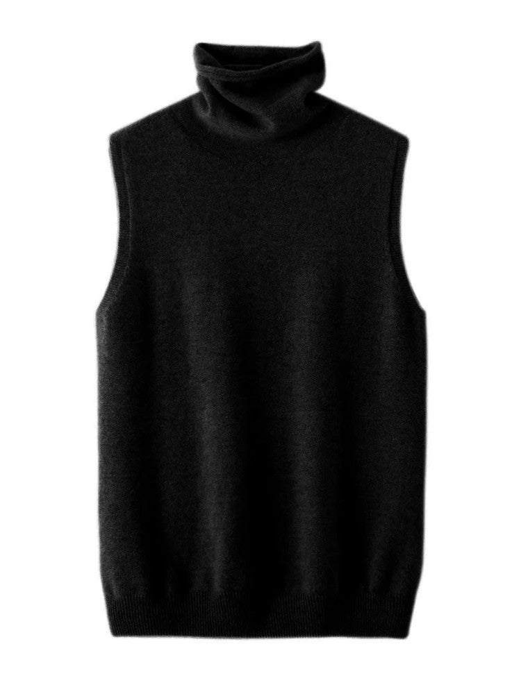 Mariella Turtleneck Wool Vest