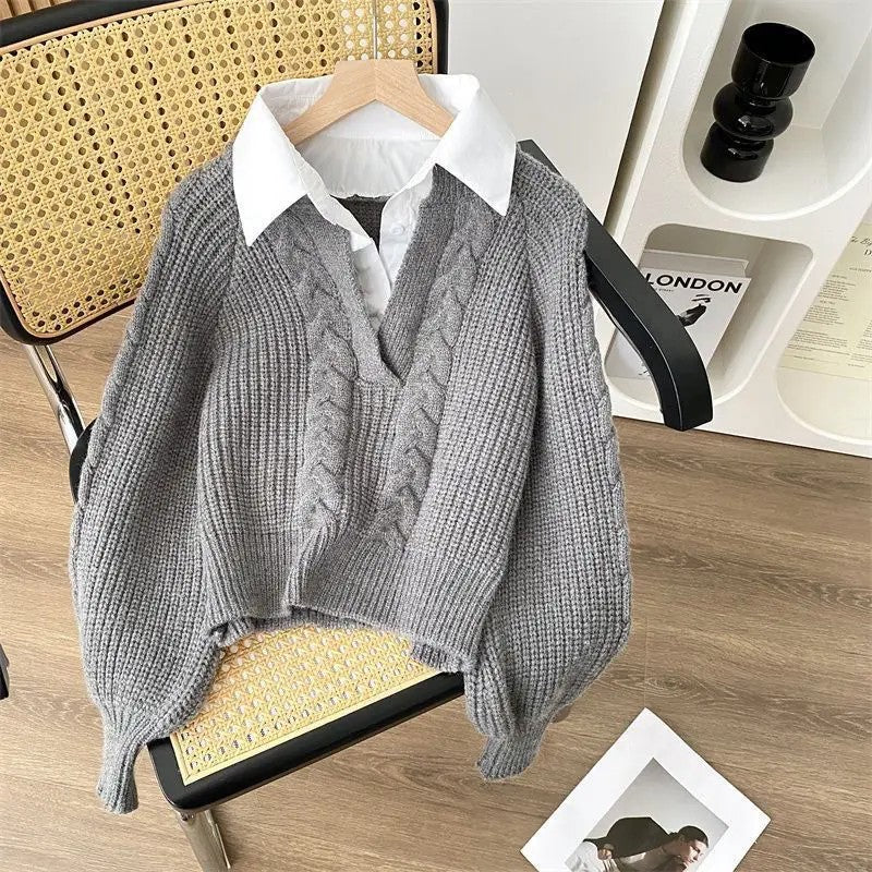 Cambridge Collared Cable Knit