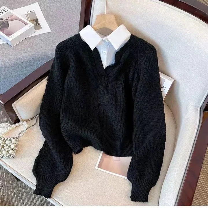 Cambridge Collared Cable Knit