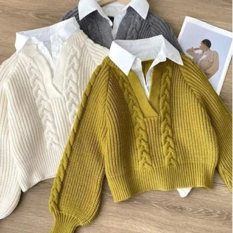 Cambridge Collared Cable Knit