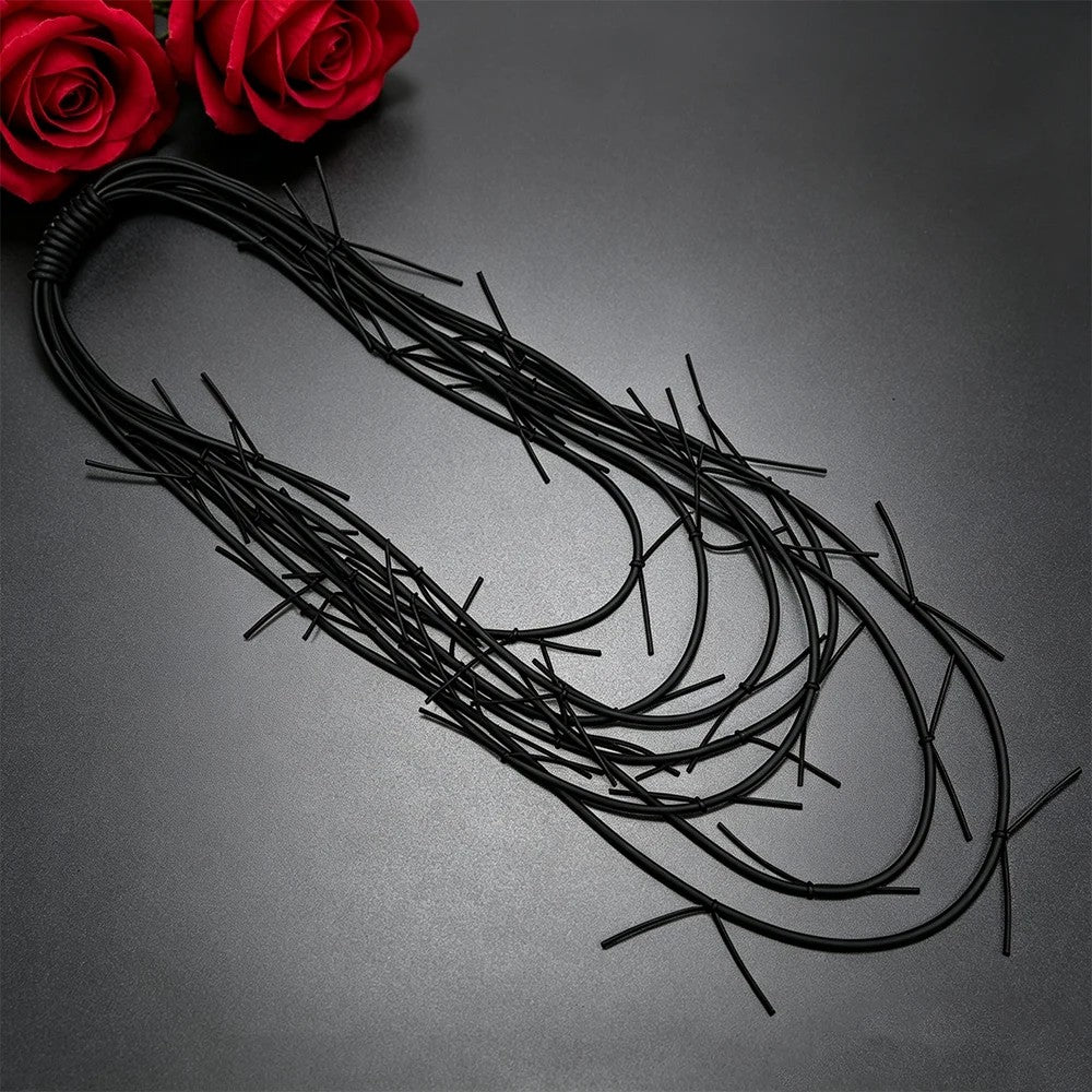 Thornwrap Rubber Necklace