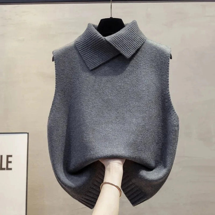Collared Knit Vest