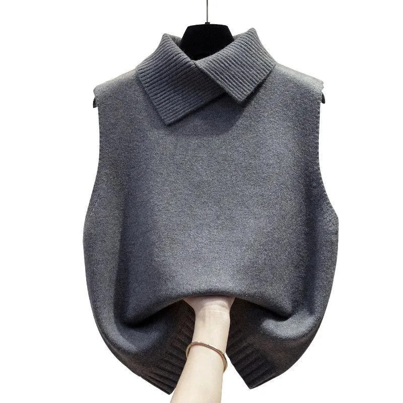 Collared Knit Vest
