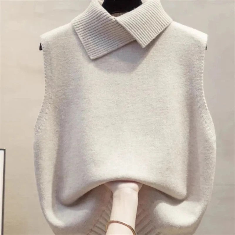 Collared Knit Vest