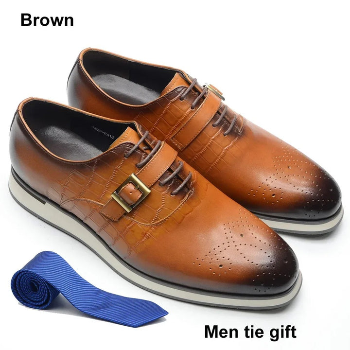 Caiman Buckle Brogue Oxfords