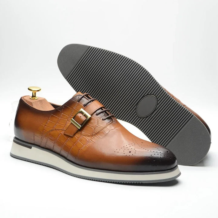Caiman Buckle Brogue Oxfords