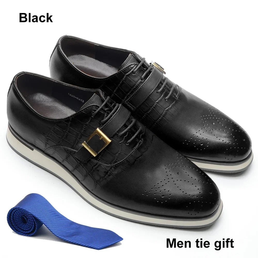 Caiman Buckle Brogue Oxfords