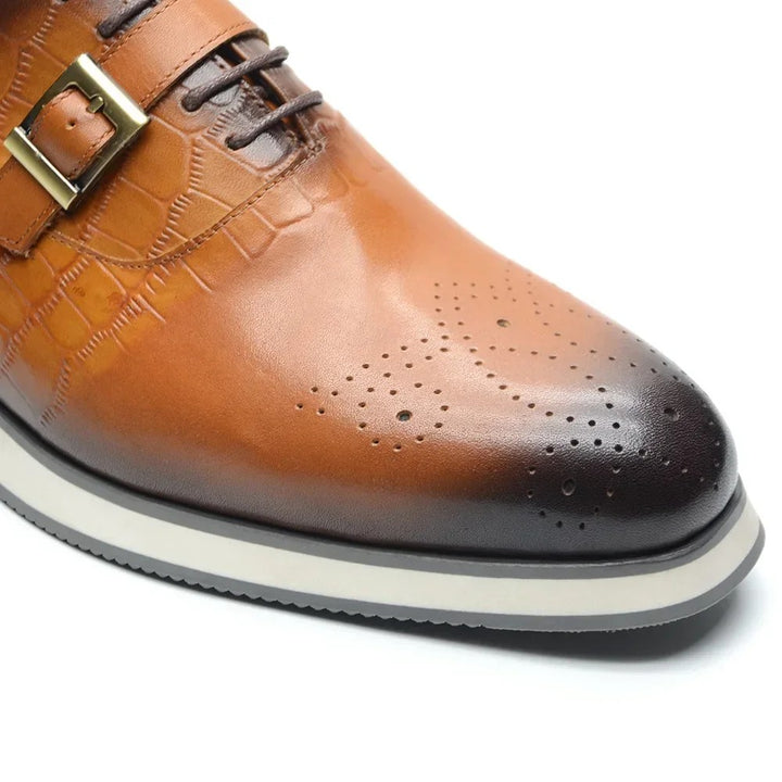 Caiman Buckle Brogue Oxfords