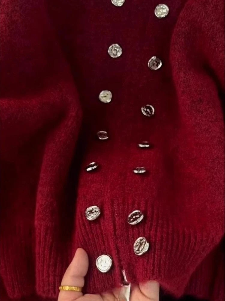 Minuet Button Zip Cardigan