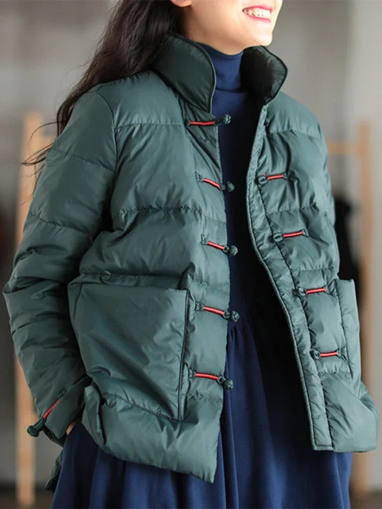 Lantern Knot-Button Puffer