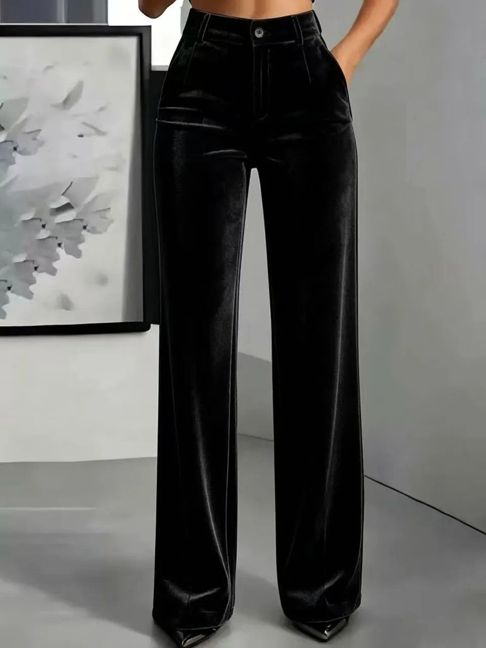 Velluto Wide-Leg Trousers