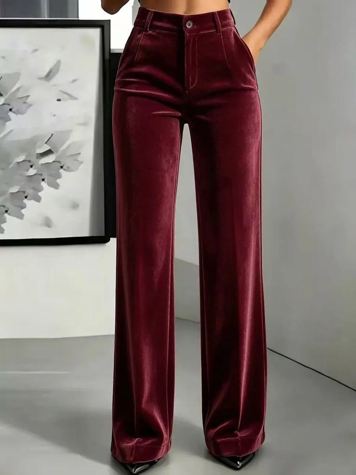 Velluto Wide-Leg Trousers