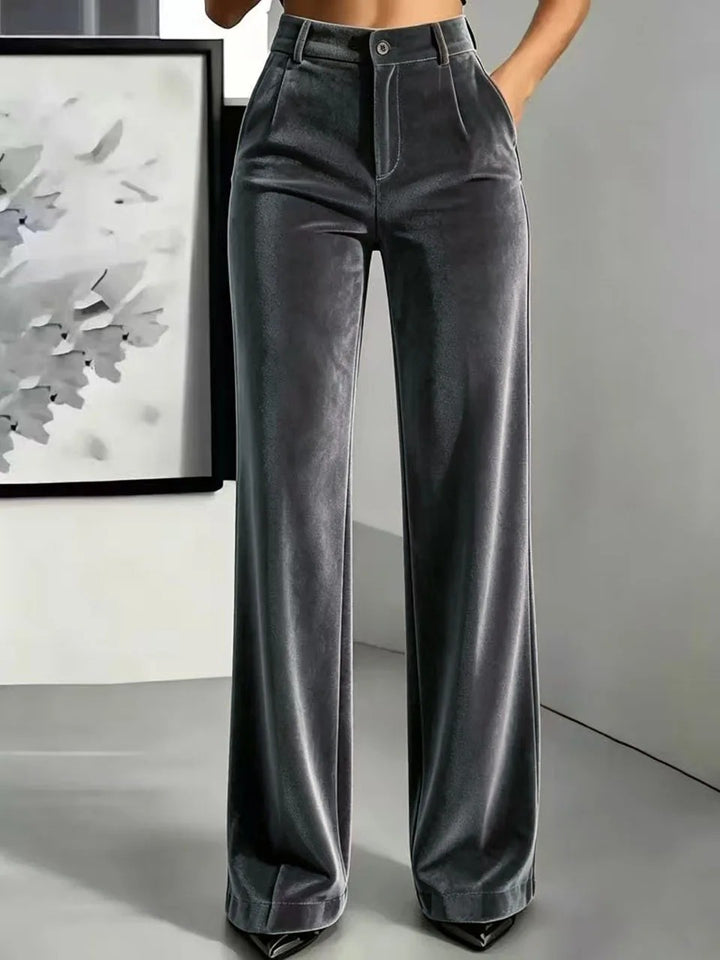 Velluto Wide-Leg Trousers