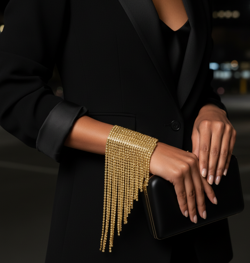Glint Rhinestone Cuff