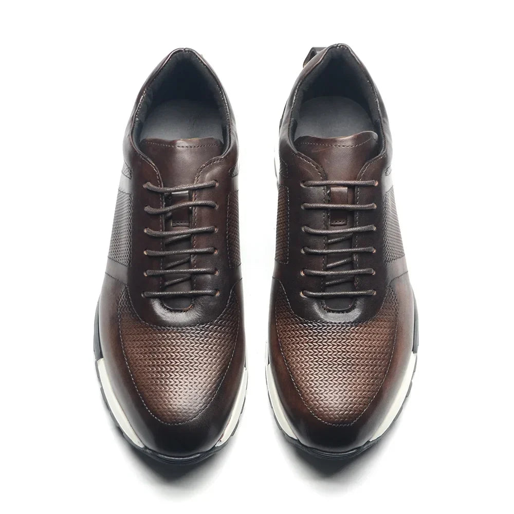 Firenze Woven Leather Sneakers
