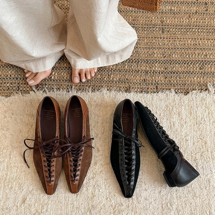 Allegra Lace-Up Flats
