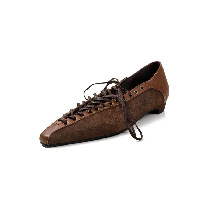 Allegra Lace-Up Flats