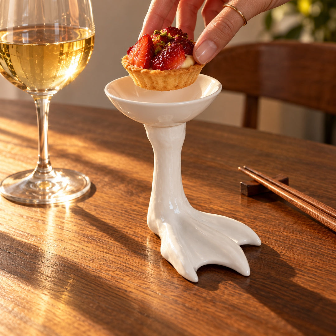Webfoot Ceramic Serving Stand — ce_metastatic_01