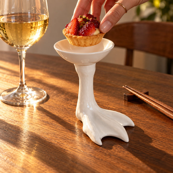 Webfoot Ceramic Serving Stand — ce_metastatic_01