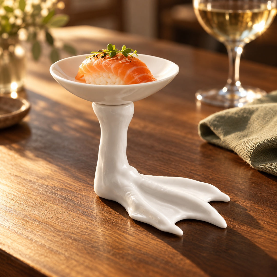 Webfoot Ceramic Serving Stand — ce_metastatic_01